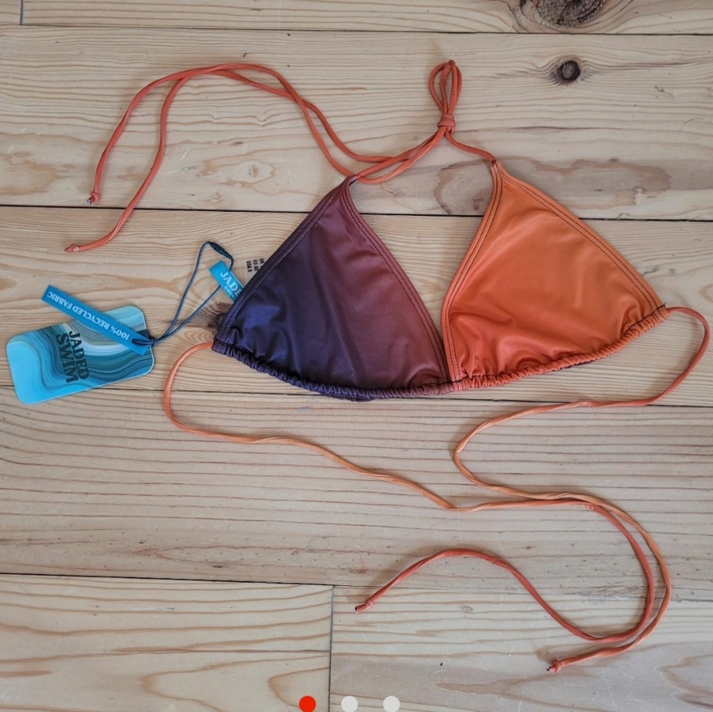 NWT ASOS Jaded London Triangle Bikini Top- Earthy Ombré